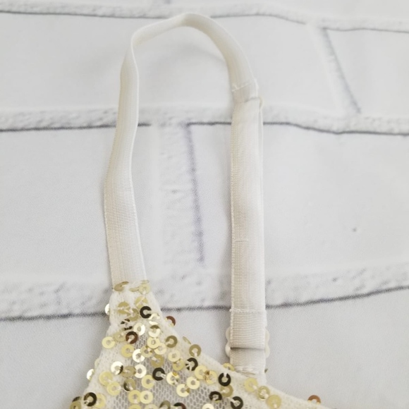 FREE PEOPLE Gold Sequin Mesh Slip Dress - Picture 6 of 7